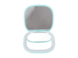 Espejo De Maquillaje Doble Cara Plegable Con 3x Magnificación Led