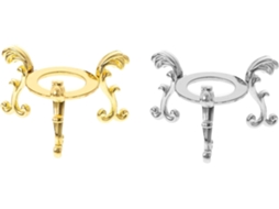 Bases Criativas Para Bolas De Cristal, 2 Peças, Suporte De Ferro Antiderrapante Em Prata E Dourado, Base Prática Para
