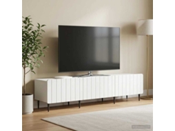 Vidaxl Gabinete Para Tv Branco 147 X 34,5 X 32 Cm Derivados De Madeira