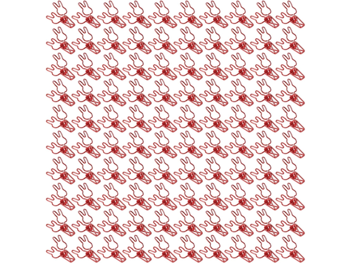 100 unidades de alfinetes de papel no formato Coelho Fofo, com forte poder de fixação, alfinetes metálicos Mini Ocos.