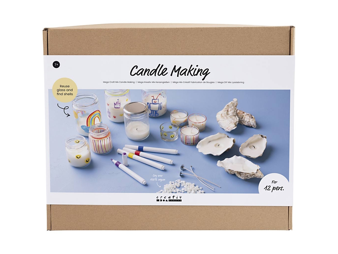 Kit Mega Creative Para Fabricação De Velas Da Cretiv Company Com Conjunto Para Velas De Chá Creativ Company