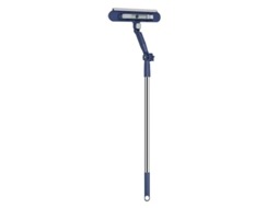 Raspador De Janelas Telescópico Extensível De 120 Cm, Limpador De Janelas Rotativo Com Escova De Limpeza Integrada.
