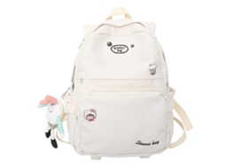 Mochila De Cor Sólida Da Moda, Mochila De Personalidade Para Estudantes, Mochila Casual Versátil Para Estudantes Do Sexo Feminino Olysi Shop