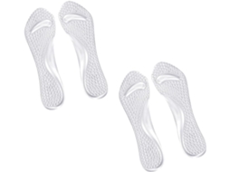2 Pares De Palmilhas Gel Para Corrida, Com Almofadas Antiderrapantes E Suporte Para Calcanhar Alto, Para Uso Diário E