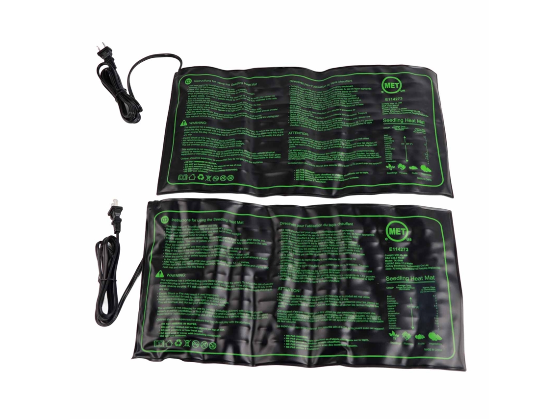 Toalha Aquecedora para Mudas À Prova D'água 2pcs para Germinação de Sementes com Temperatura Constante 100‑120v Plug Us S/MARCA