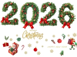 Adesivos Estáticos Para Decoração De Janelas Para O Natal E As Festas De Fim De Ano De 2026 |
