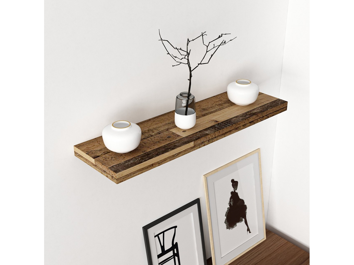 Prateleira de Parede [EN.CASA] (Castanho - Placa de Aglomerado - 3,6 x 80 x 23 cm)