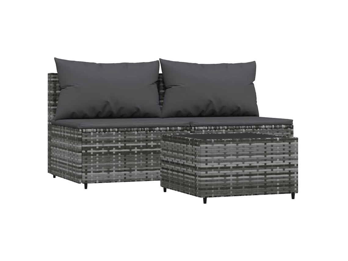 Garden Lounge Set, Garden Lounge Sets Vidaxl Cinzeto Rattan / Vime (n/a)