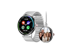 VEANXIN La99 Smart Watch 1 85Amoled Tracker Watch com Chamadas Bluetooth Prata