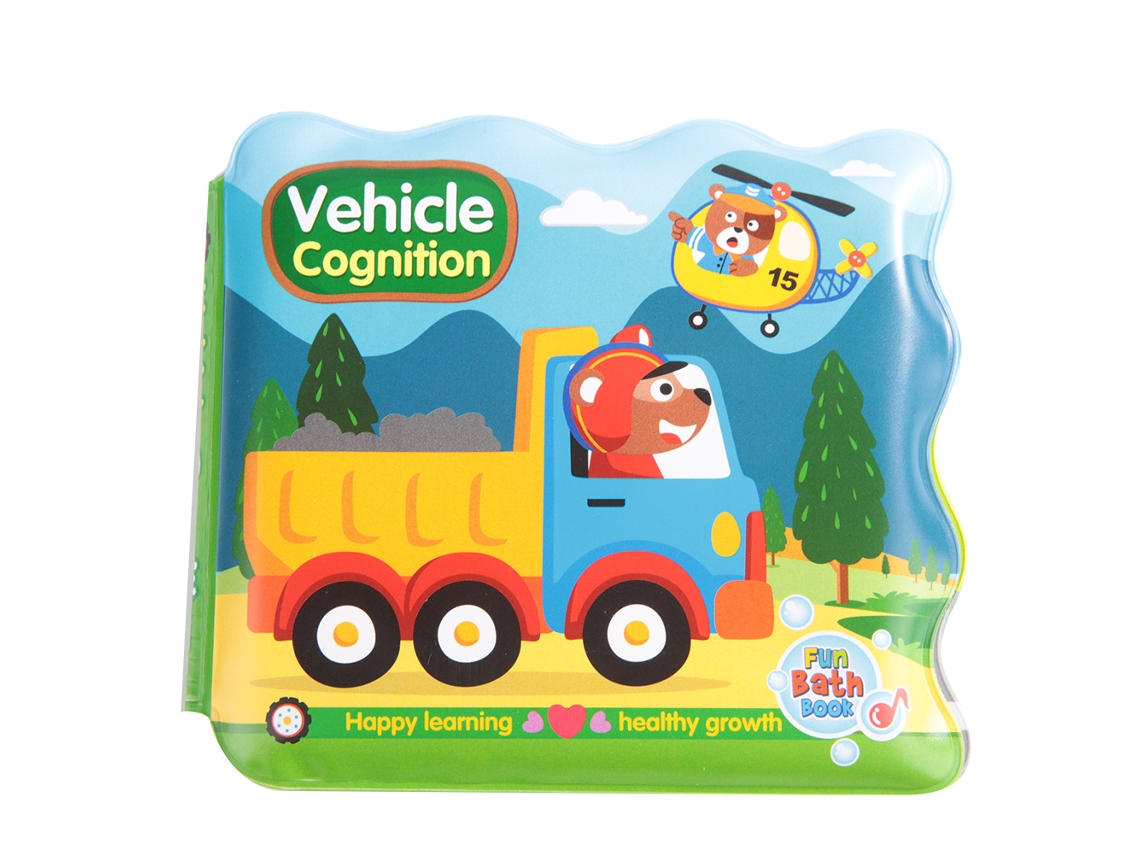 Mali livro de Banho para Bebê À Prova de Rasgos Brinquedo de Banho Educação Infantil Veículos