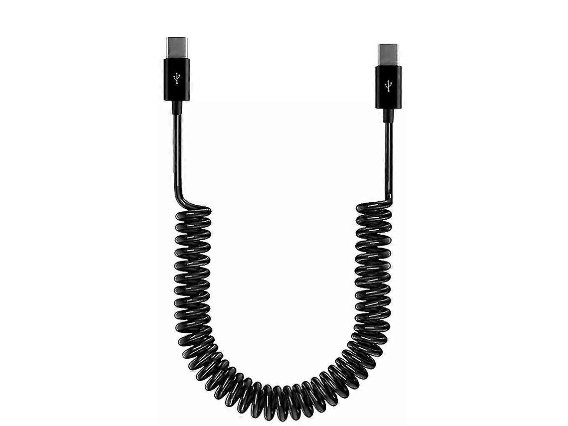 Cabo De Carregamento Usb 2.0 De 480 Mbps Com Mola, Conector Macho Tipo C Para Conector Macho Tipo C. Nostalgia88