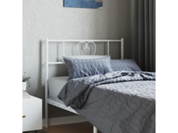 Cabecero de metal blanco de 75 cm