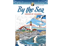 Livro Creative Haven By the Sea Color by Number de George Toufexis (Inglês)