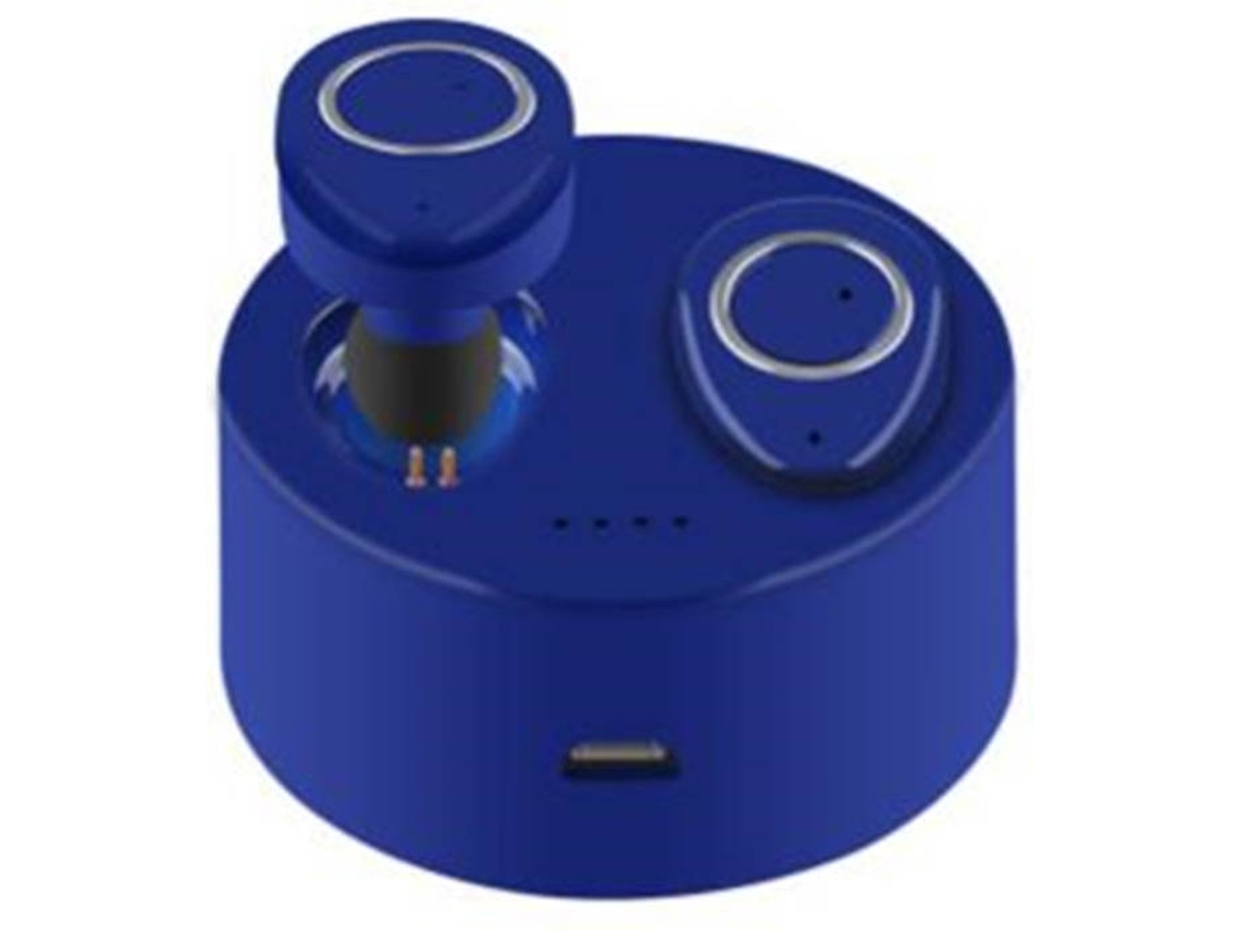 Auriculares Bluetooth True Wireless WJS ZH0024 (In Ear - Microfone - Azul)