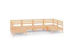 Conjunto Lounge Jardim Pinho Maciço 6 Peças MAISON EXCLUSIVE