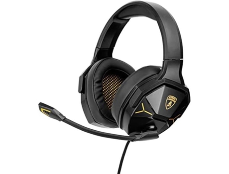 Automobili LAMBORGHINI Gaming Headset com Microfone para Pc Ps4 Ps5 Xbox Smartphone Nintendo Switch Multi Plataforma Alta