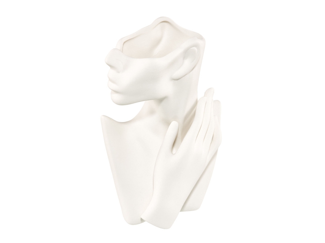 Laxiscreed Vaso Decorativo Moderno Em Poliestireno Para Interior E Exterior 17x27x15cm