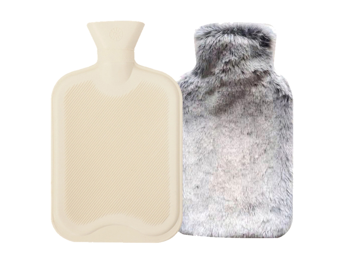 Bolsa De Água Quente De Borracha Com Capa Macia Para Cólicas, Dores No Pescoço E Nos Ombros AQUAFORGE