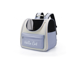 Mochila de Transporte para Animais de Estimação, Dobrável com Ventilação, Até 8 Kg Azul AQUAFORGE