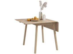 Mesa de Cozinha Dobrável Mesa de Jantar Dobrável com Tampo Dobrável de Madeira para 2 a 4 Pessoas Madeira Natural Ge