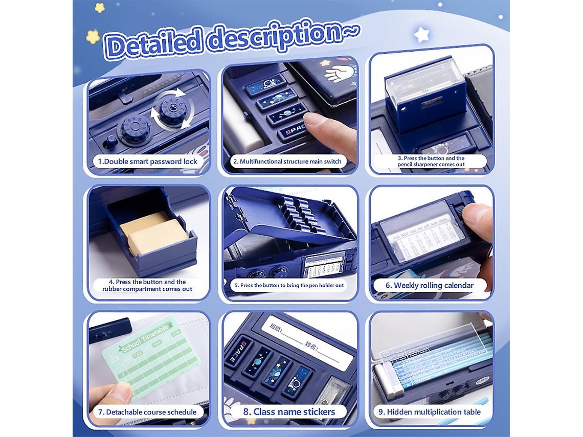 Caixa de papel multifuncional de dupla camada e grande capacidade Miraflow Password