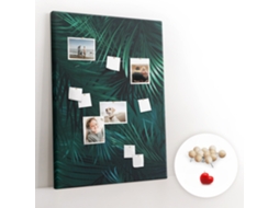 Painel De Cortiça Para Parede Folhas Tropicais Para O Escritório Espelharte (100x140 Cm)