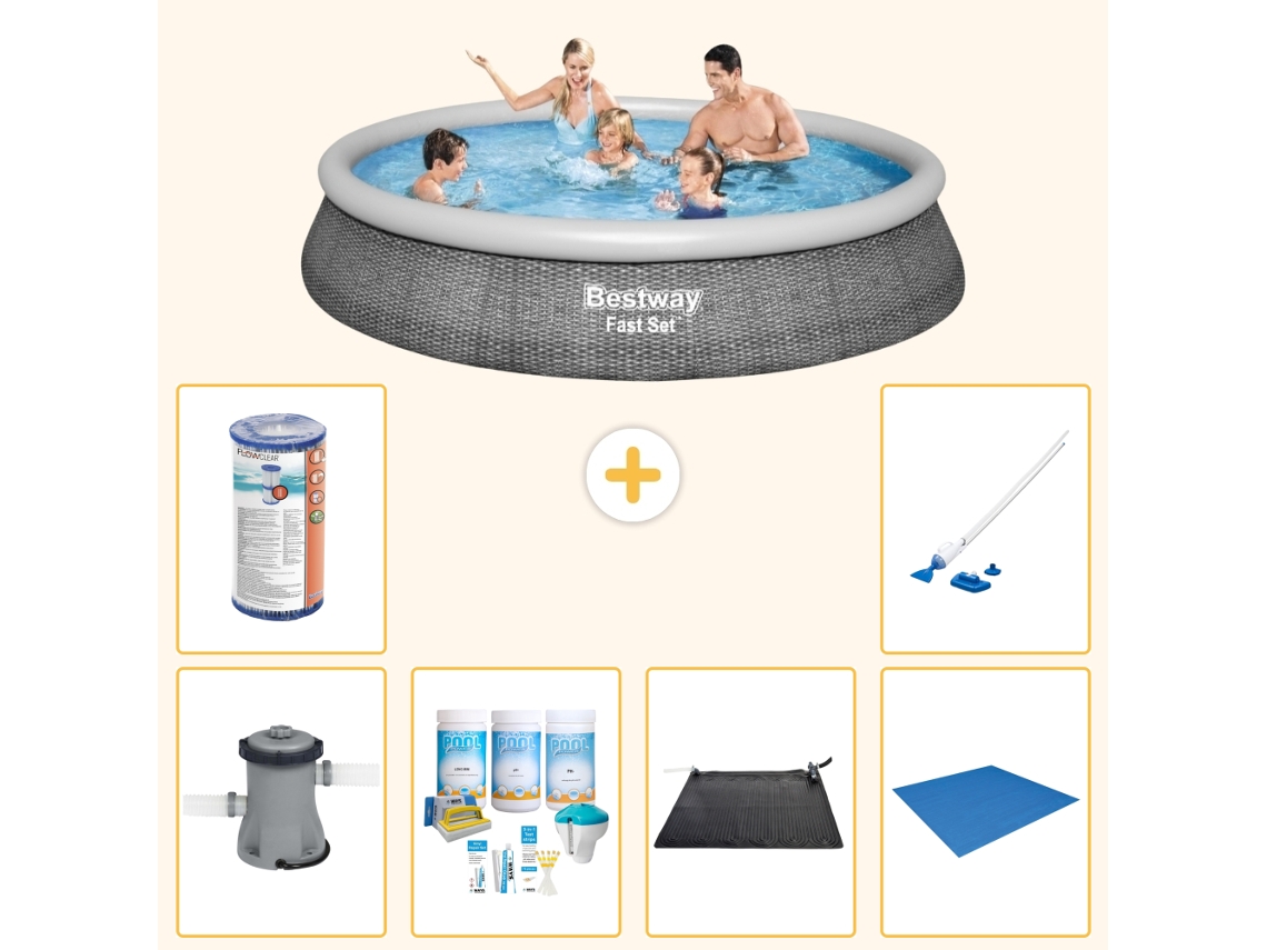 Bestway Piscina Bestway Fast Set Redonda - 396x84 Cm - 7-peças S22028