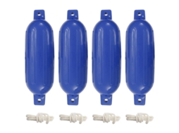 Vidaxl Para-choques Para Barco 4 Pcs Ø 16x58 Cm Pvc Azul