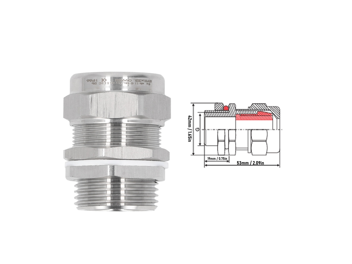 Laxiscreed Conector De Mangueira Com Vedação Dupla, Resistente À Água Ip66