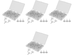 Tehaux Conjunto De 400 Prendedores Parede Decorativos Transparentes