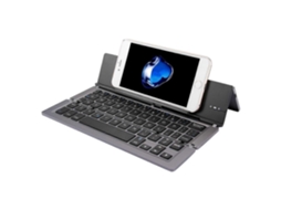 Teclado Bluetooth Dobrável, Ultrafino e Recarregável F18 com 58 Teclas e Suporte. TAISHENGDA