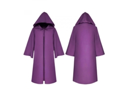 Capa Com Capuz Para Crianças Unisex Traje De Halloween Medieval Gótico Cosplay Festa S Morado