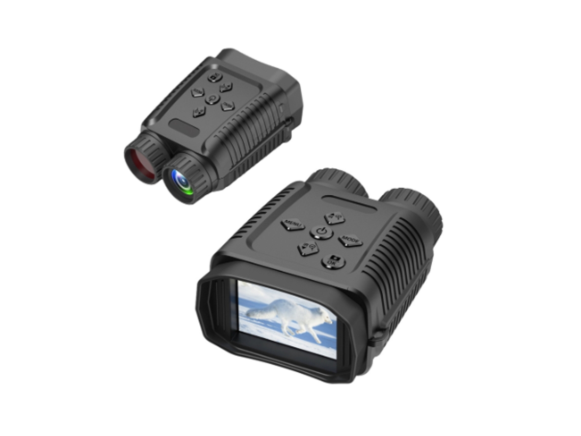 Binóculos De Visão Noturna Abs Metal 2,4 Polegadas Tft Lcd 1080p Hd 2260mah Lente Infravermelha Para Caça Acampamento Pesca Yizhood (preto)