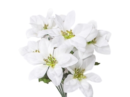 Laxiscreed Buquê De Poinsetta Artificial Branca Para Decoração Natal E Casamentos