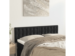 Vidaxl Cabeceiras Preto 144x5x78/88 Cm Veludo