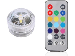 Noturna Subaquática Bateria Submersível Rgb 3 Controle Remoto Aquário Decoração Festa Casamento 1 Lâmpada Luz Leds Vaso GOKOCO