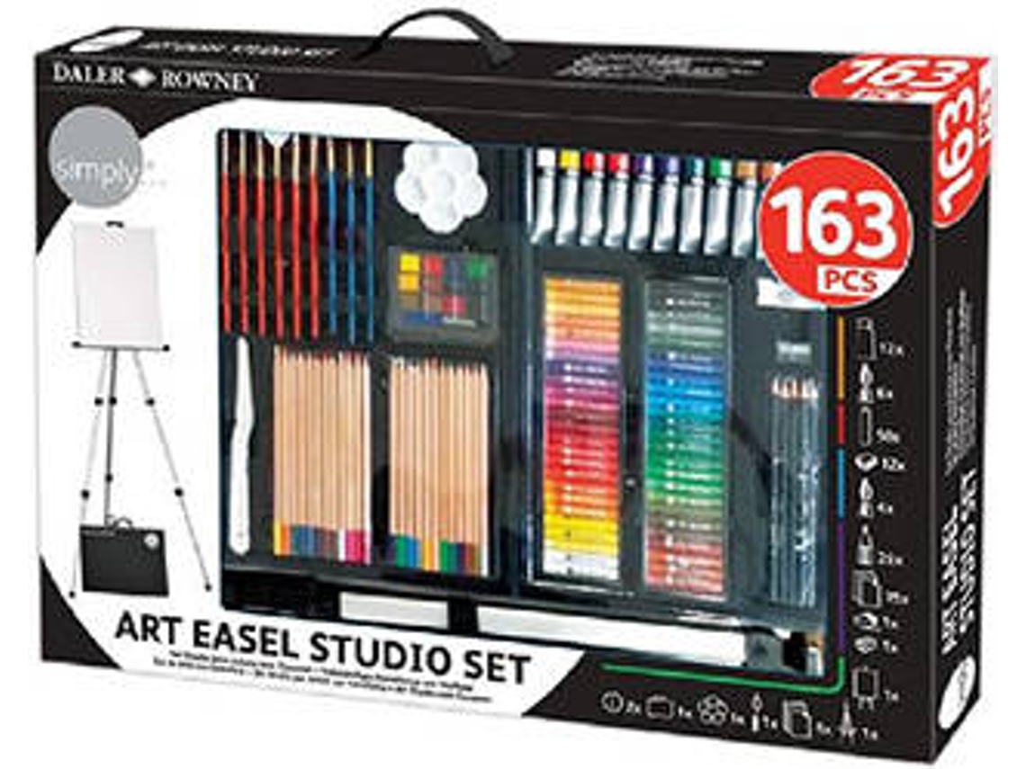 Kit de Pinturas DALER ROWNEY Art Easel Studio Set (163 peças) Worten.pt
