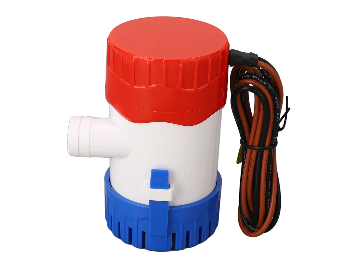 Bomba De Calabozo Semiautomática Dc12v 500gph 2m Barco Iate Barco 3/4pol Bajo Ruido