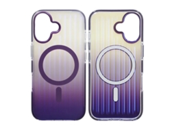 Capa Magsafe Ondulada Para Iphone 17 - Roxo Escuro
