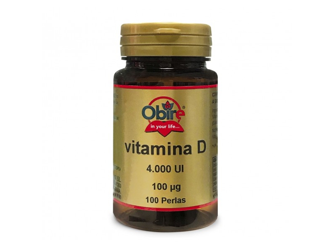 OBIRE Vitamina D3 4000 Ui 100 Perlas