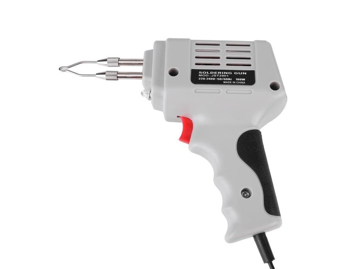 Ferros de Solda Elétricos Ue 220V 100W Pistola de Ferro de Solda Elétrica Ferramenta de Soldagem Manual com Fio de Solda
