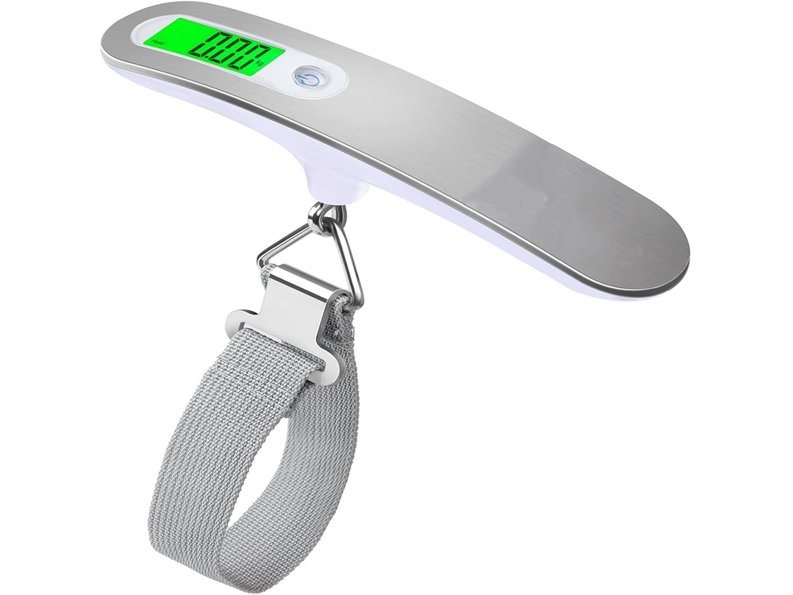 Balança Digital Portátil Para Bagagem, Em Aço Inox, Visor Lcd, Permite Verificar O Peso Antes Do Embarque, No Aeroporto Ou Em Casa