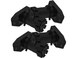 Sewacc Conjunto De 4 Pés Niveladores Ajustáveis Para Móveis, Em Plástico, Com Extensores De Altura E Deslizadores