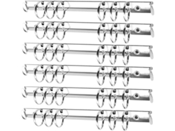 Pasta De Argolas Metálicas Tamanho A5 Com 12 Peças, 2 Cm De Diâmetro, Material Resistente Para Escri Gokoco