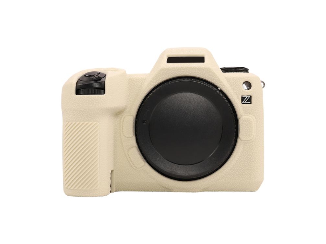 Capa Protetora de Silicone Macio com Textura de Lichia para Nikon Z6iii Branca XIAOMOYU