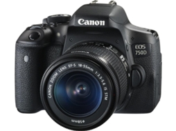 Máquina Fotográfica Reflex CANON EOS 750D (APS-C)