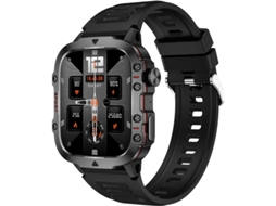 1.96 Relógio Inteligente Militar para Casas Fitness Face do Relógio/Atendimento de Chamadas Monitor de Frequência Cardíaca Sono Pressão Bestvite