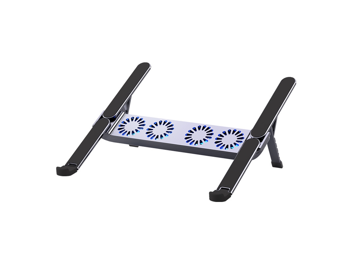 Suporte Cooler Gaming Ajustável Para 10 A 17 Polegadas Computador Refrigeração Com 4 Ventoinhas