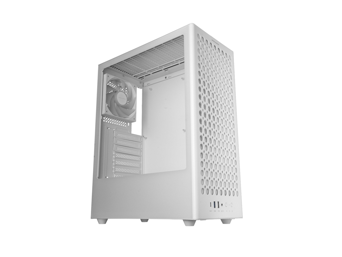 MARS GAMING Caixa Pc ATX Mc t800 Semitorre Mesh 4 ventoinhas Fdb Usb c Vidro Temperado Branco