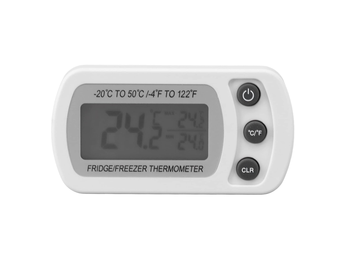 Lurelia Termómetro Digital, 2 Unidades, Para Frigorífico E Congelador, Alta Precisão, Visor Lcd, Memória Máx./mín., Impermeável